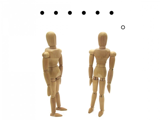 人見知りで他人との距離感に悩む様子を表したイメージ