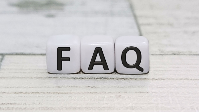 FAQの文字が並んだよくある質問のイメージ